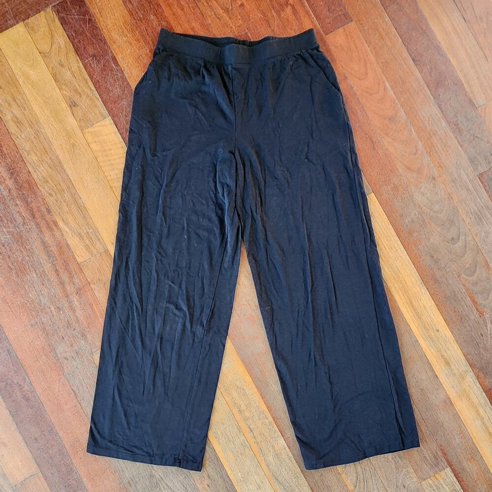 d & co. BEACH Black Wide Leg Athletic Pants Size Small